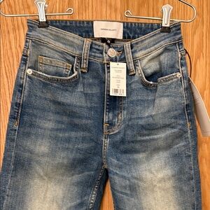Current/Elliott Blue Straight Leg Jeans